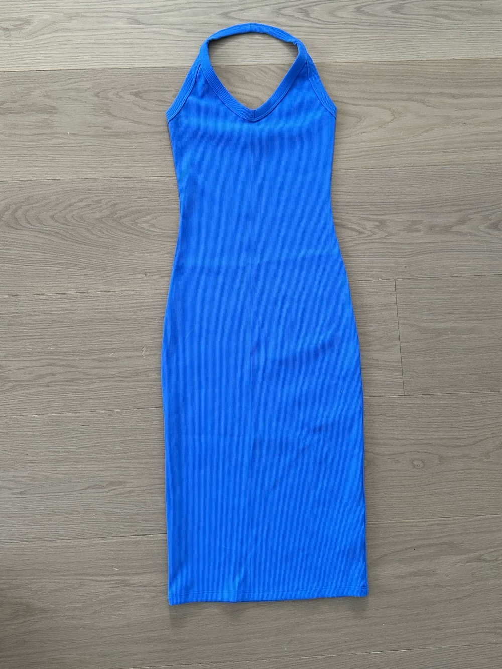 Aritzia ~ Babaton Blue Halter Midi Dress